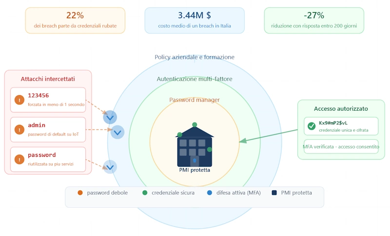La sicurezza delle password aziendale: come proteggersi dai data breach